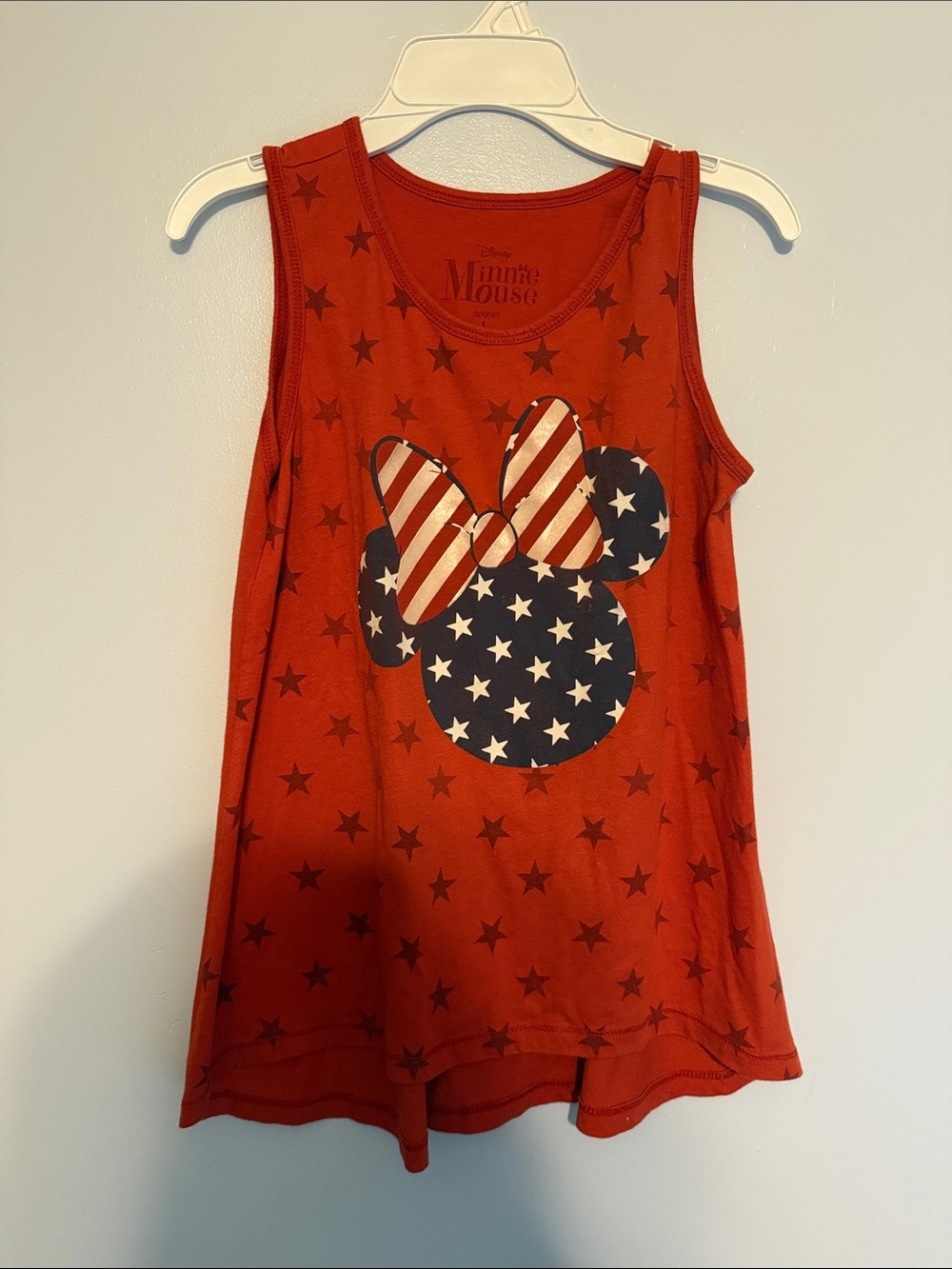 Disney Red Minnie Mouse Stars Tank Top